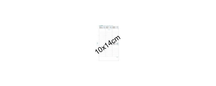 Recharges EXATIME 14 EXACOMPTA 10x14cm pour organiseur