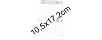 Recharges EXATIME 17 EXACOMPTA 10x17cm pour organiseur