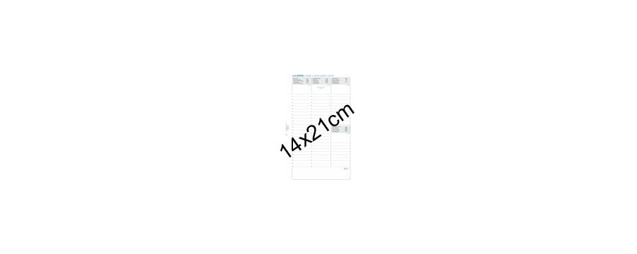 Recharges EXATIME 21 EXACOMPTA 14x21cm pour organiseur