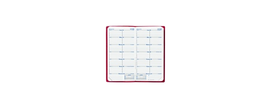 Agenda Semainier 20243 Italnote S - 8,8 X 17 Cm - Noir - Quo Vadis