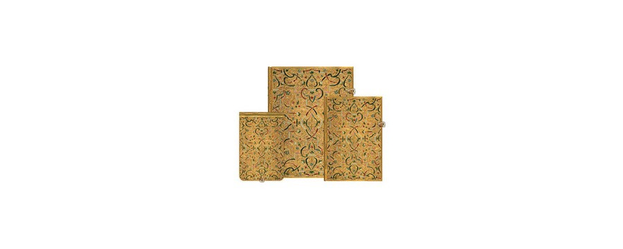 Carnets PAPERBLANKS collection Marqueterie D Or