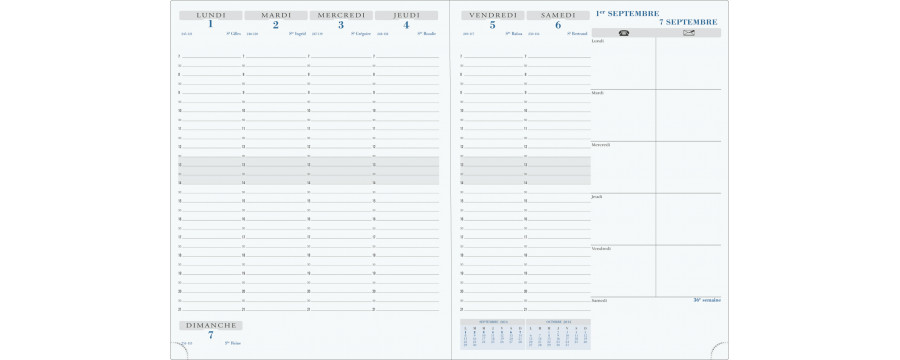 Agendas EXACOMPTA de septembre à septembre