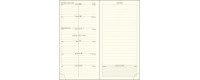 Recharges pour agendas EXACOMPTA tranche or