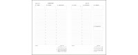 Maxi 135x210mm - 1 semaine sur 2 pages à la Verticale