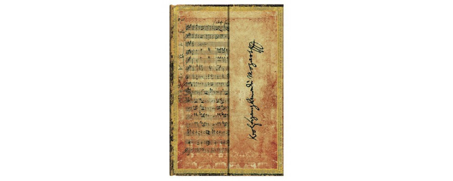 Gamme carnets, répertoires et agendas Paperblanks série Les Manuscrits Estampés Mozart