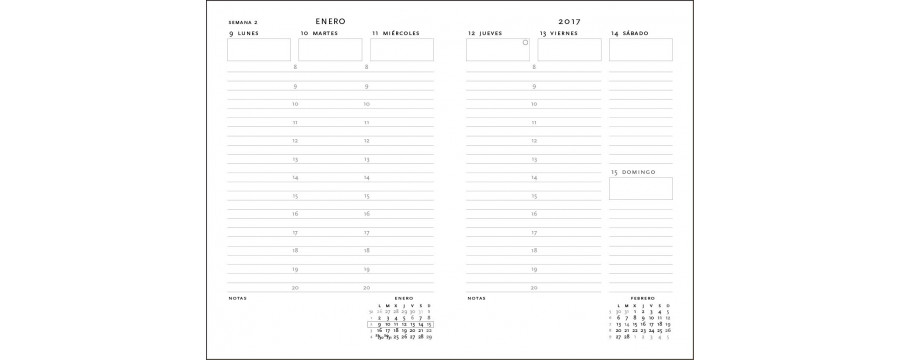 Agenda 2025 Paperblanks Maxi Septembre/Septembre - 1 semaine sur 2 pages à la Verticale