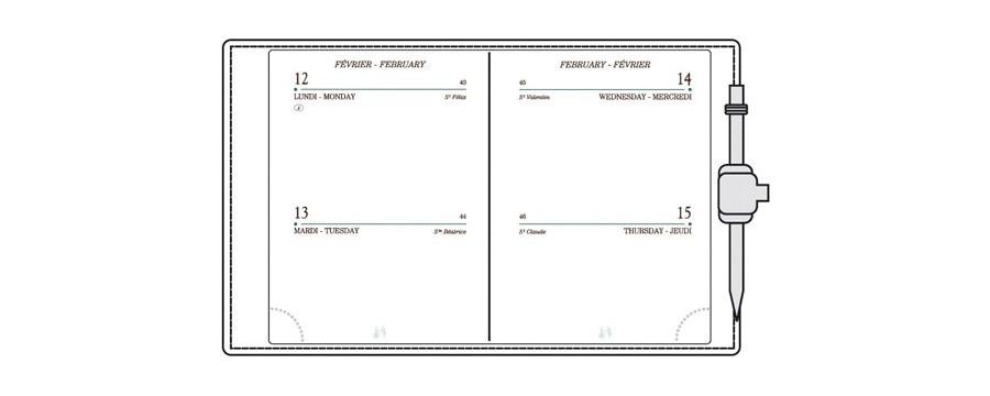 Recharges A10/AG10/RS10 pour agendas MIGNON