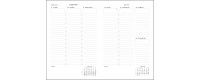 Agenda PAPERBLANKS Mini 100 x 140 mm - 1 semaine sur 2 pages à la verticale Septembre/Septembre