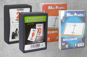 Calendrier Bloc-pratic 2024 Exacompta - Date à droite - 8,2 x 12 cm -  Agendas Civil - Agendas - Calendriers